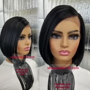 Sexy simple bob with side part
